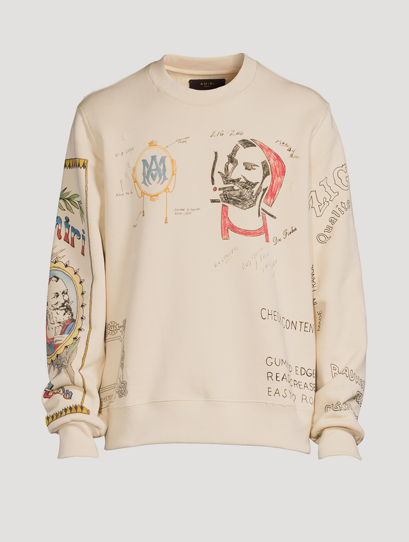 AMIRI Zig-Zag Sketch Sweatshirt | Holt Renfrew