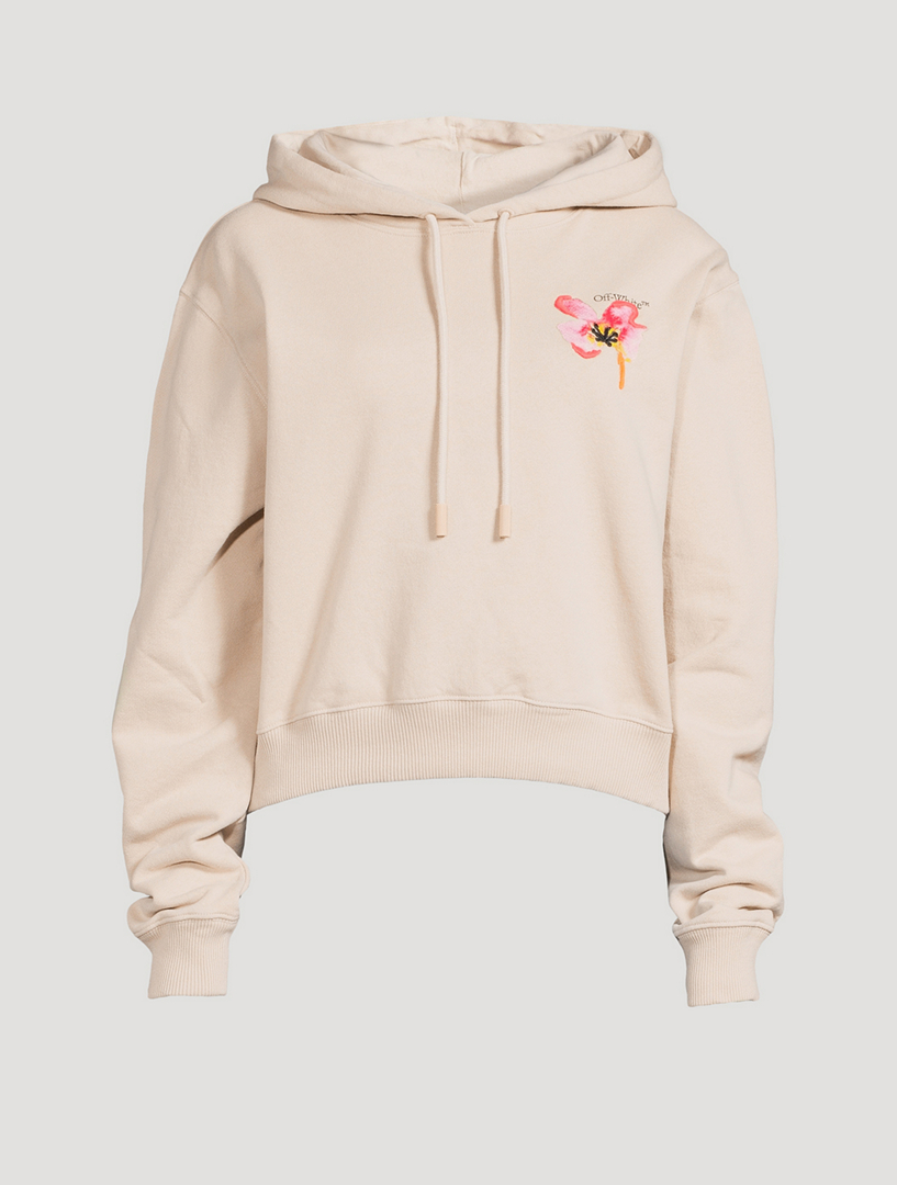 Off white hoodie outlet flowers