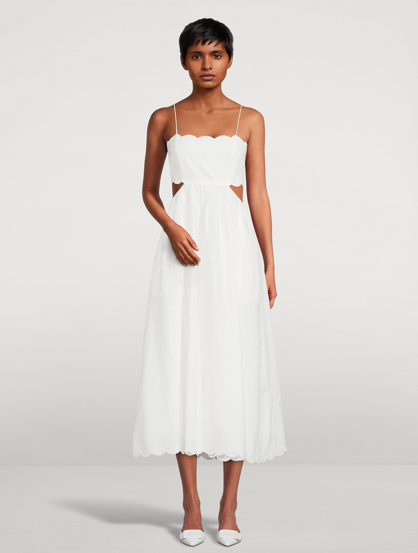 Jude Scallop Midi Dress