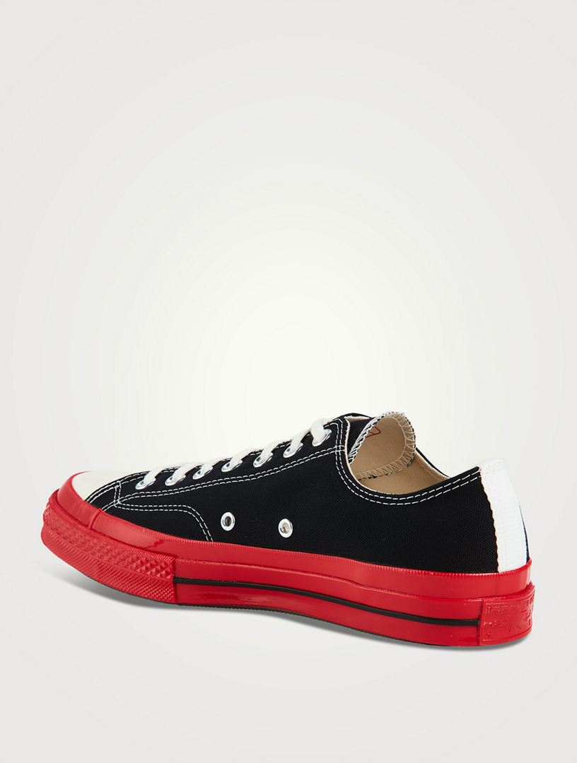 Black low top cdg hot sale converse