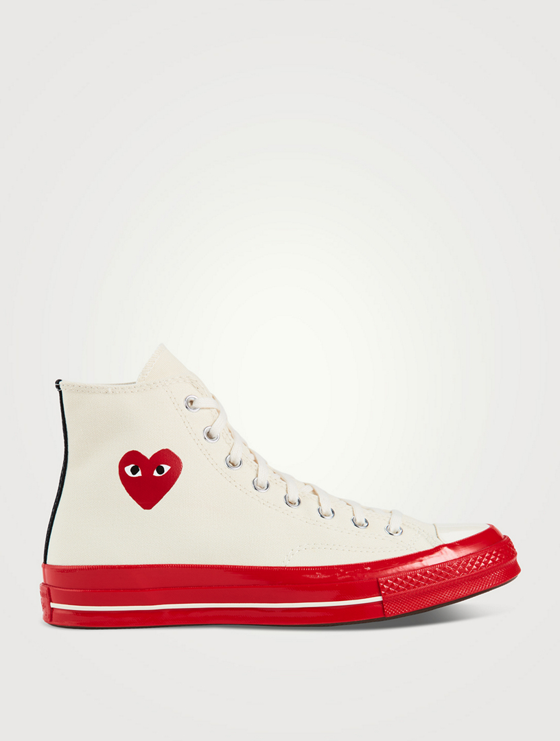 Converse with 2024 heart white