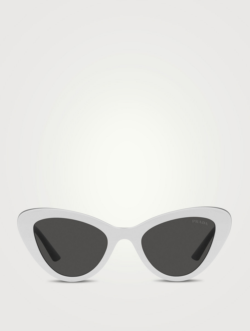 PRADA Cat Eye Sunglasses  White