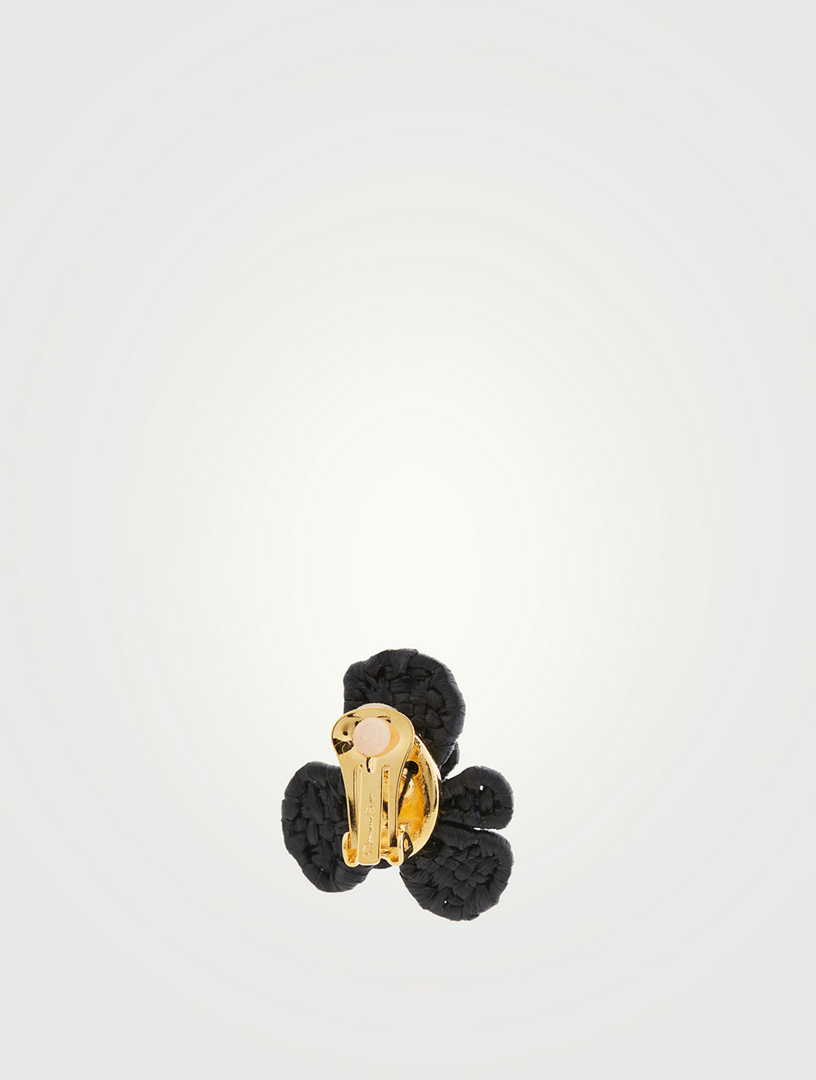 Raffia Flower Earrings
