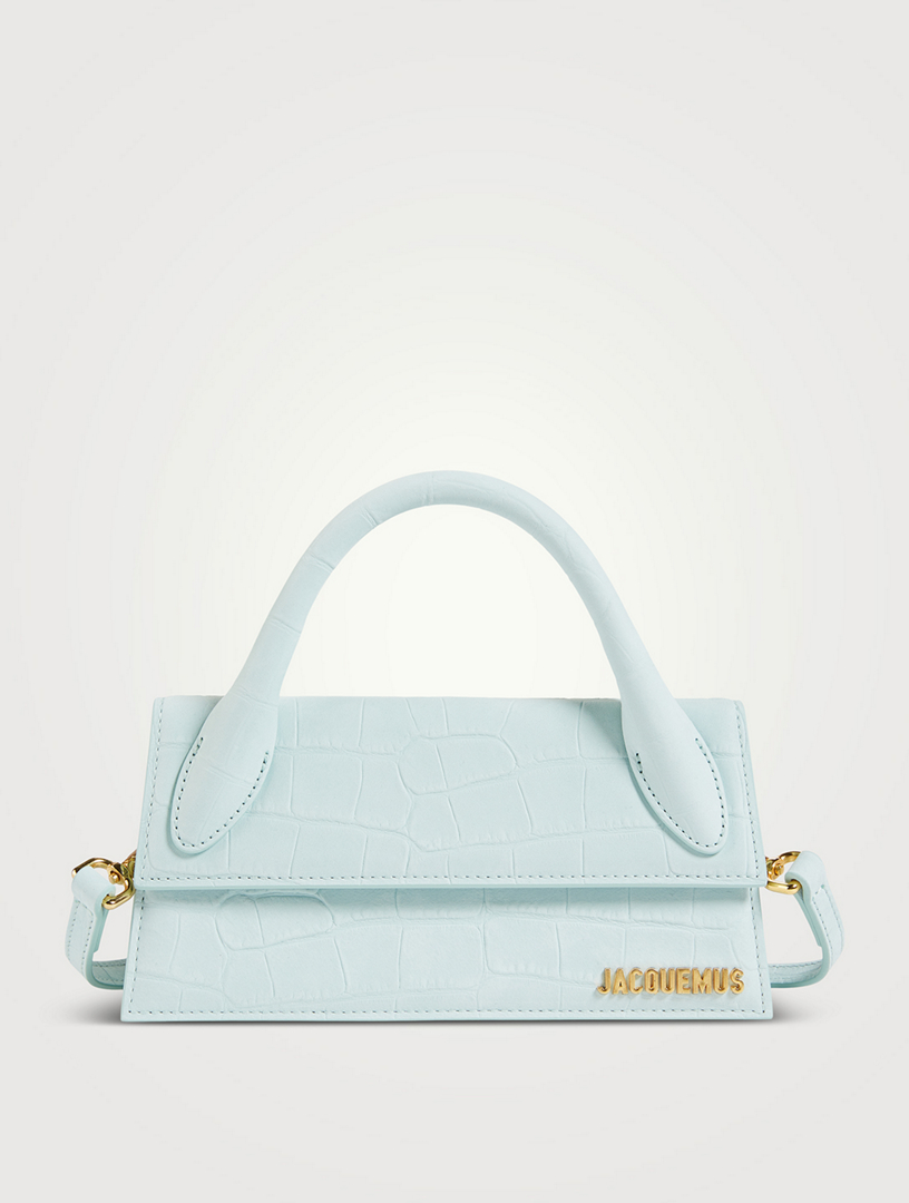 Jacquemus Blue Le Chiquito Long Leather Tote Bag