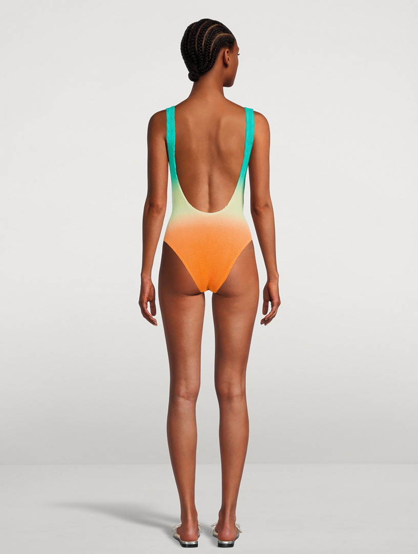 Black One Piece Swimsuit with Front Cutouts - Eco Friendly - by Mar Egeu 