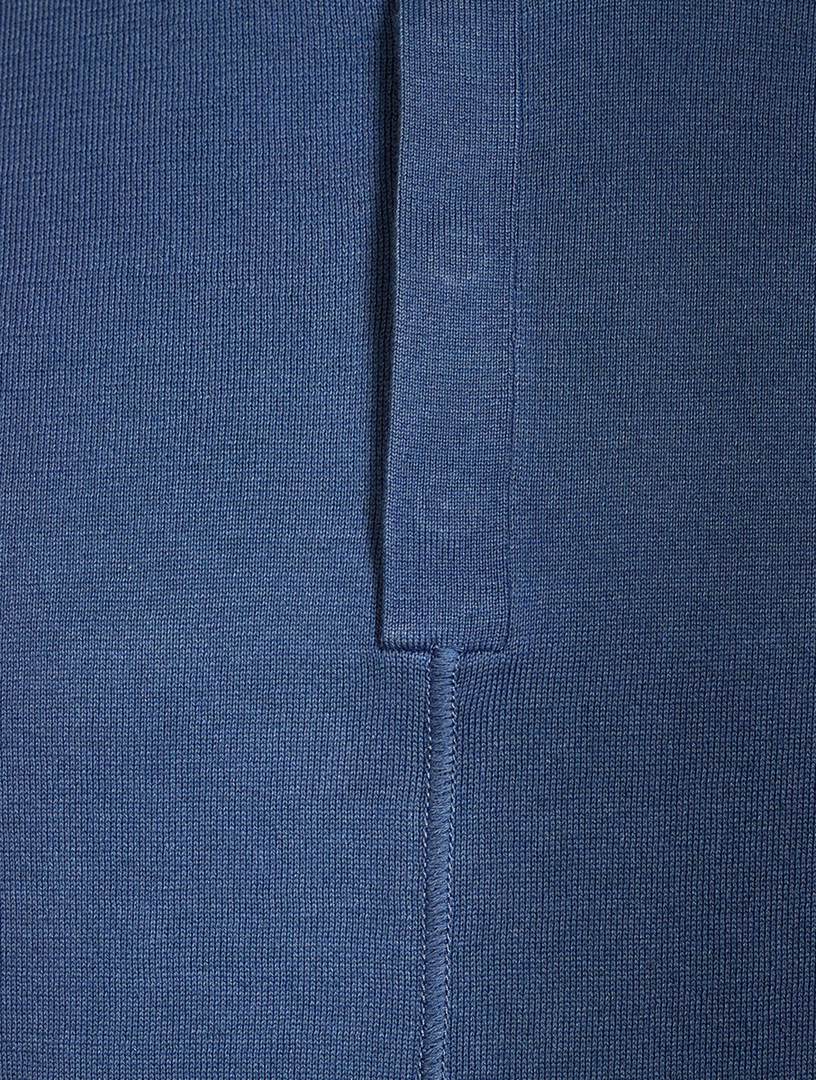 Contrast-Collar Polo Shirt