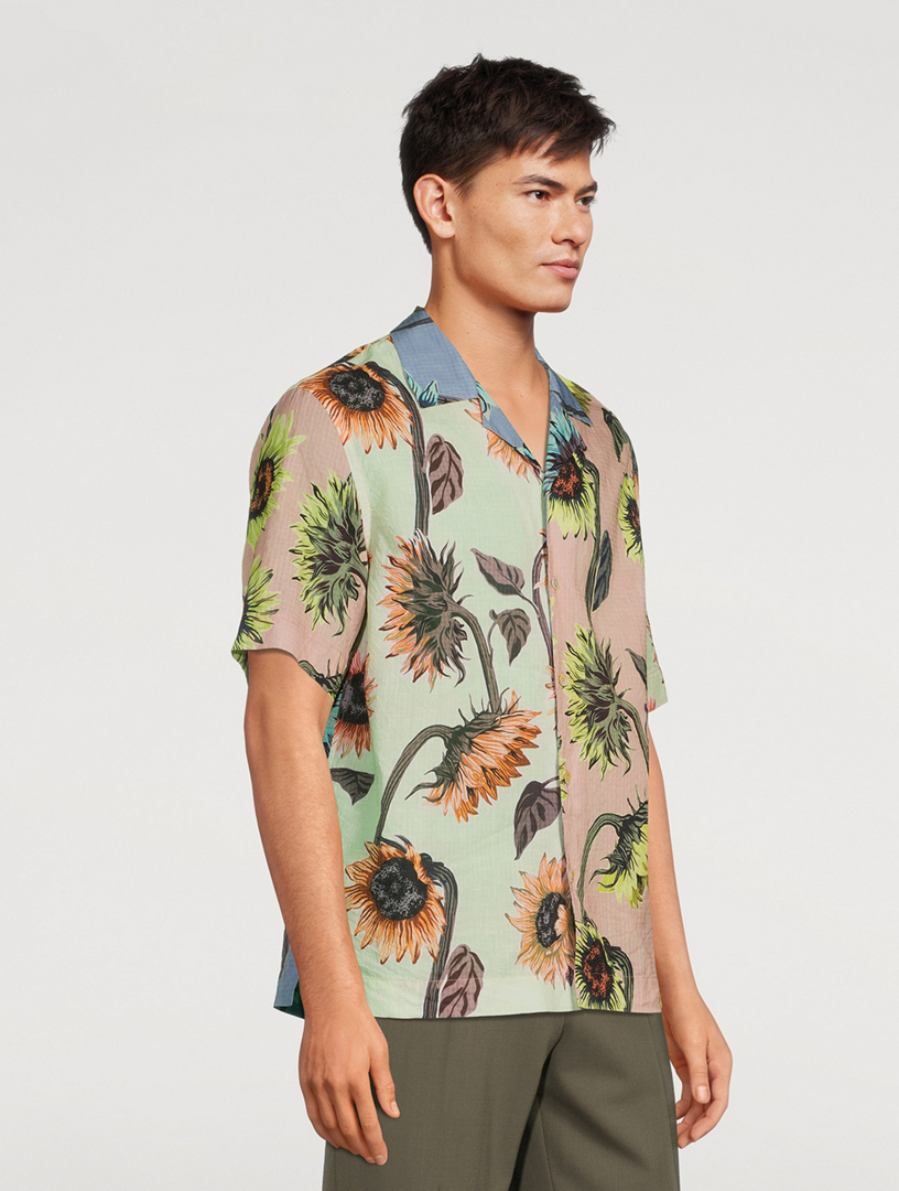 Short-Sleeve Shirt In Sunflower Print