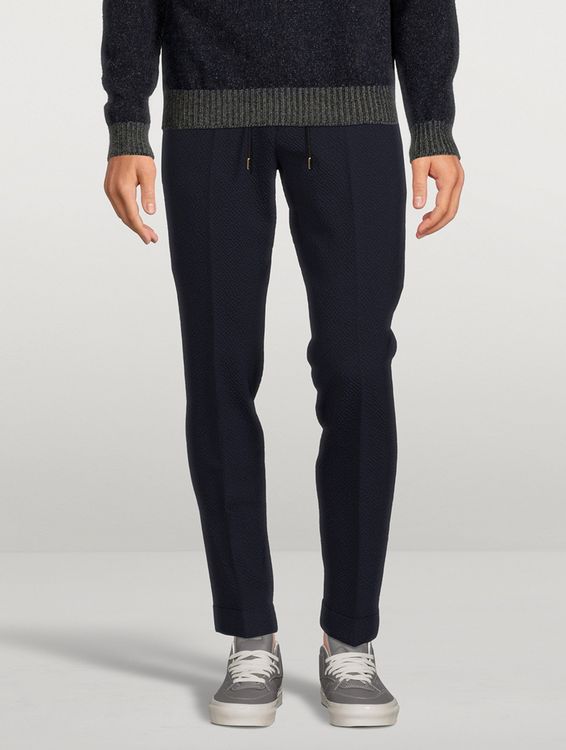 Wool Stretch Seersucker Pants