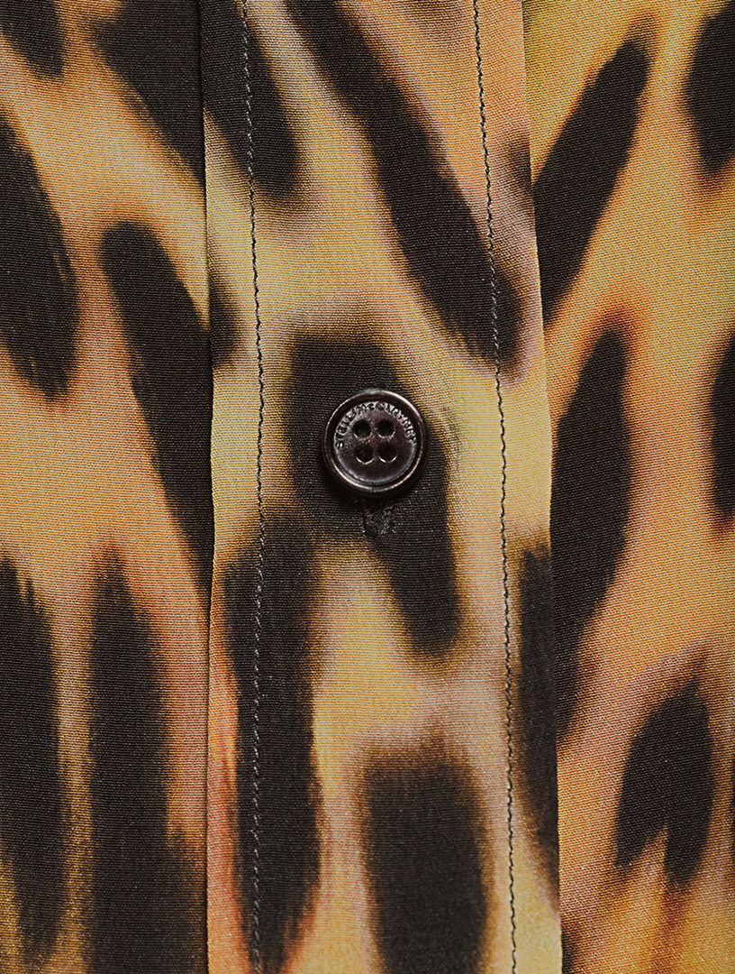 Cotton Shirt Cheetah Print