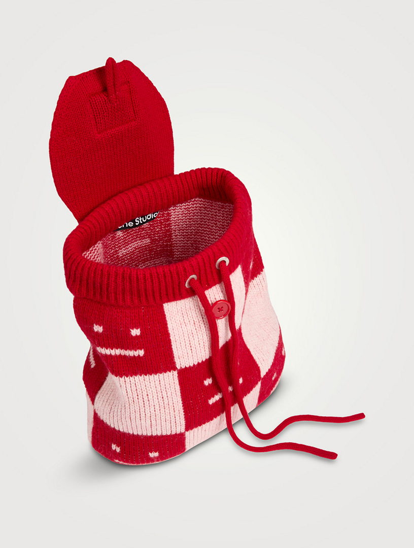 Knitted Face Backpack