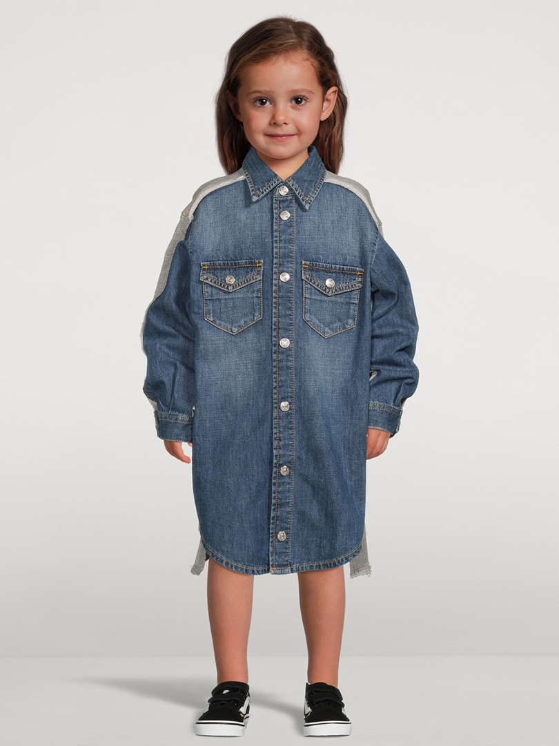 MM6 MAISON MARGIELA Denim Dress With Contrast Back | Holt Renfrew