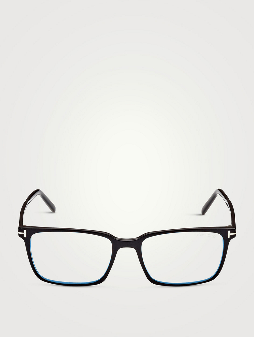 Rectangular Optical Glasses With Blue Block Lenses