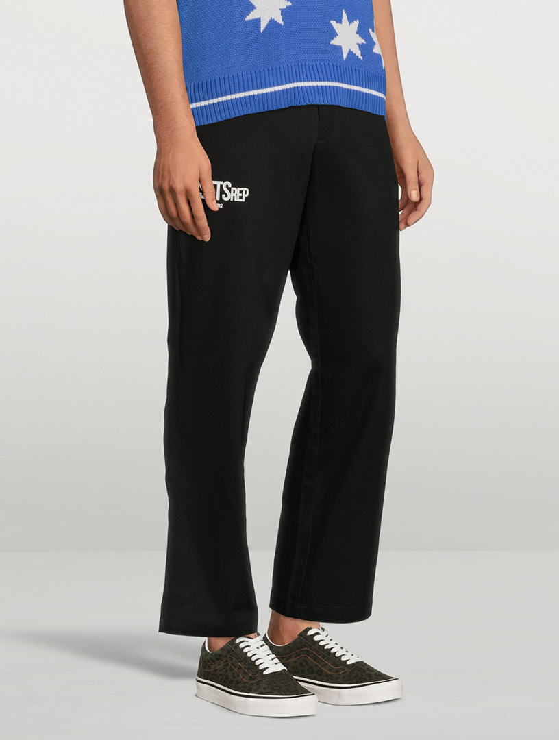 Cotton Workwear Pants With Logo