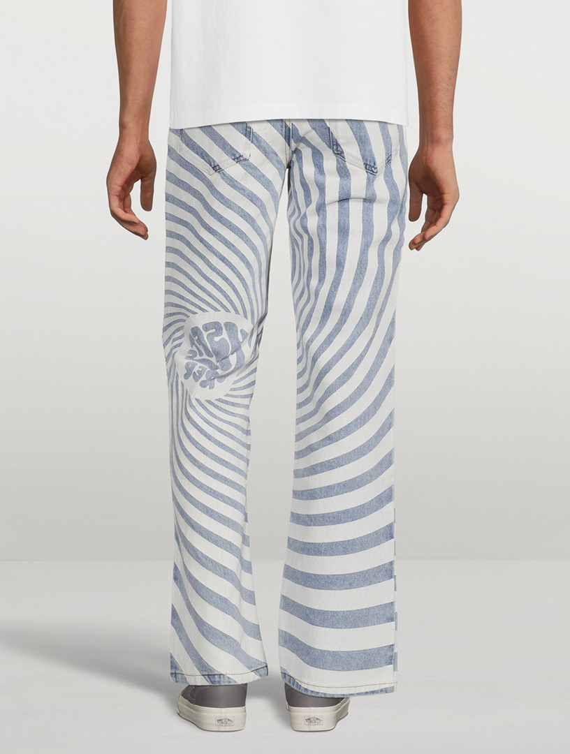 Cotton Swirl Logo Jeans