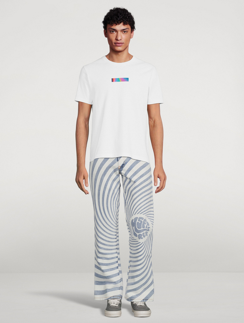 Cotton Swirl Logo Jeans