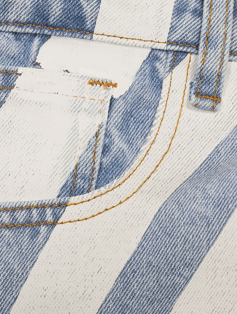 Cotton Swirl Logo Jeans