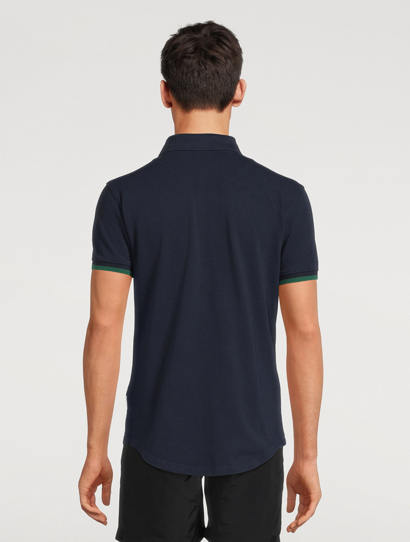 Sebastian Ribbed Cotton Polo Shirt