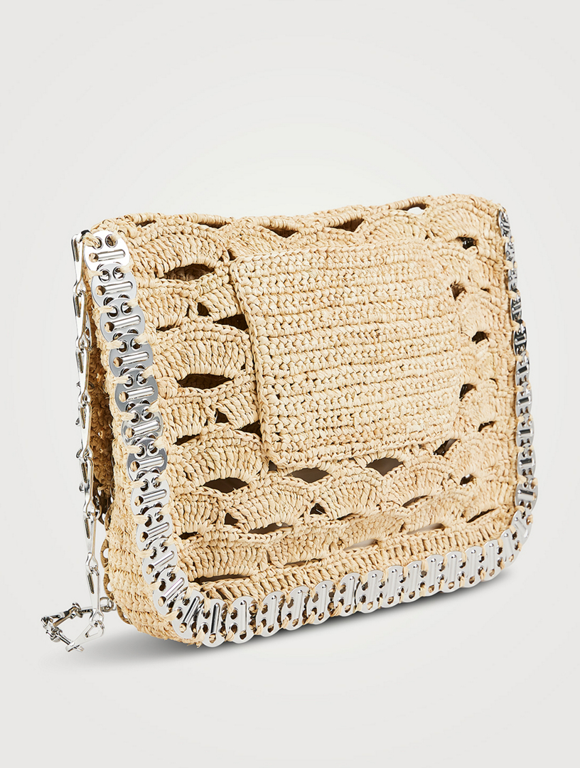 ハンドバッグ RABANNE RAFFIA BAG WITH SHOULDER STRAP PACO RABANNE Large Raffia Shoulder Bag | Holt Renfrew