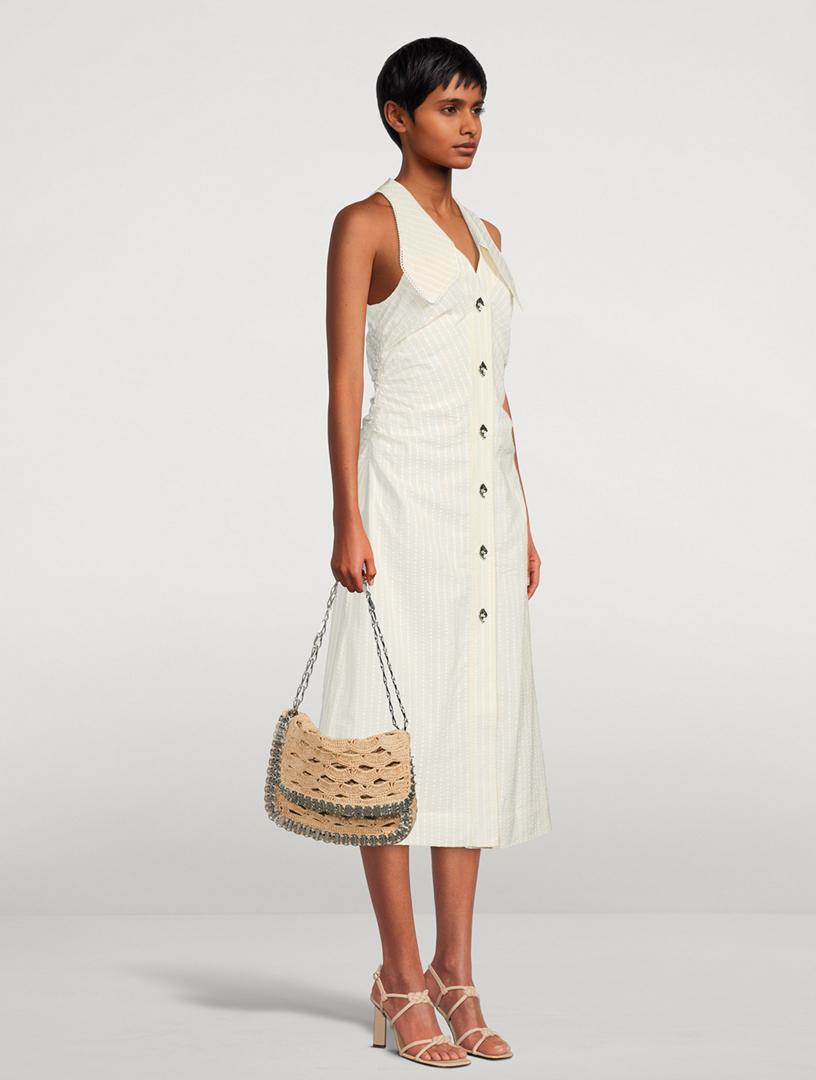 ハンドバッグ RABANNE RAFFIA BAG WITH SHOULDER STRAP PACO RABANNE Large Raffia Shoulder Bag | Holt Renfrew