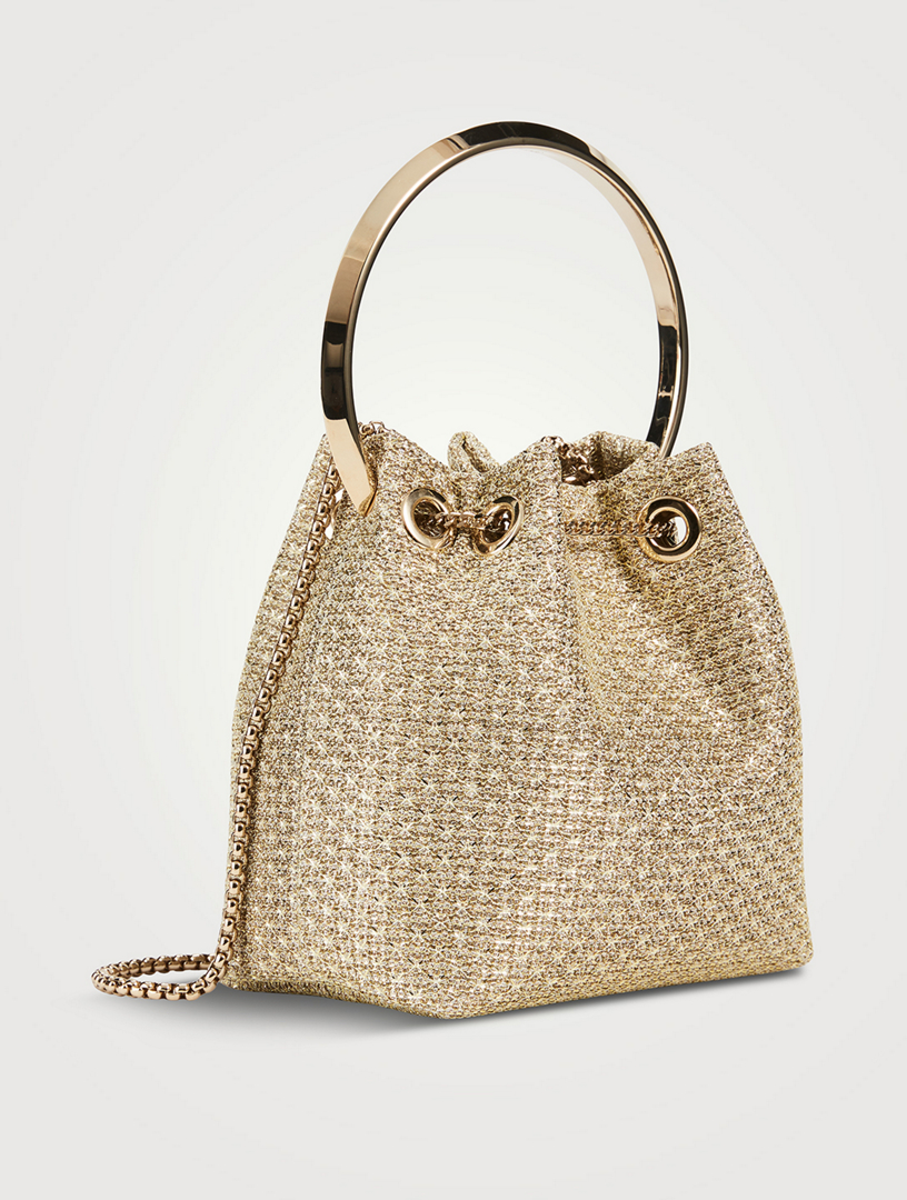 JIMMY CHOO Bon Bon メッシュ スパンコール バッグ JIMMY CHOO Bon Bon Crystal Mesh Satin Clutch | Holt Renfrew