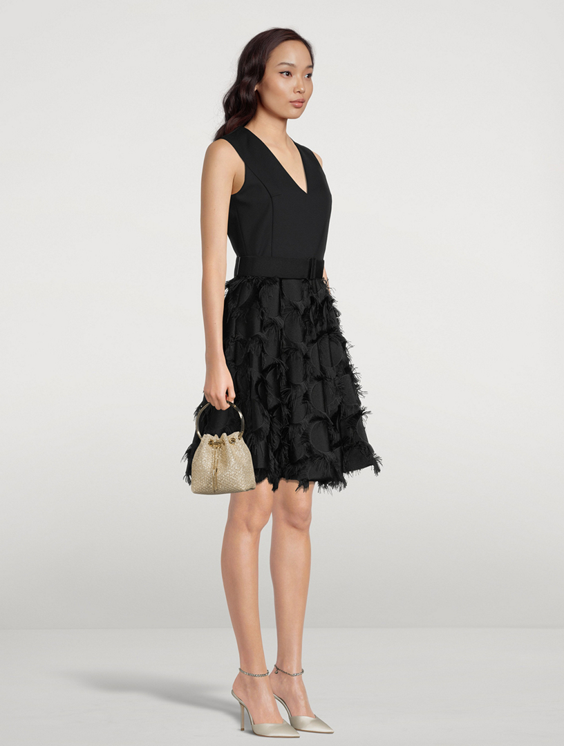 JIMMY CHOO Bon Bon Crystal Mesh Satin Clutch | Holt Renfrew