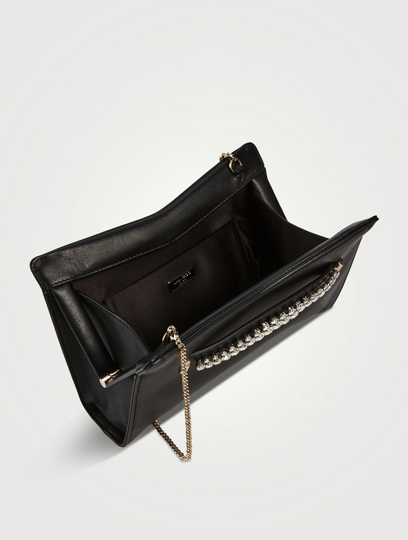 JIMMY CHOO Venus Leather Clutch Holt Renfrew