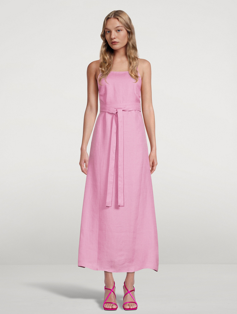 bondi born linen dress Bondi Born Rinca Belted Mini Dress Linen by Bondi Born