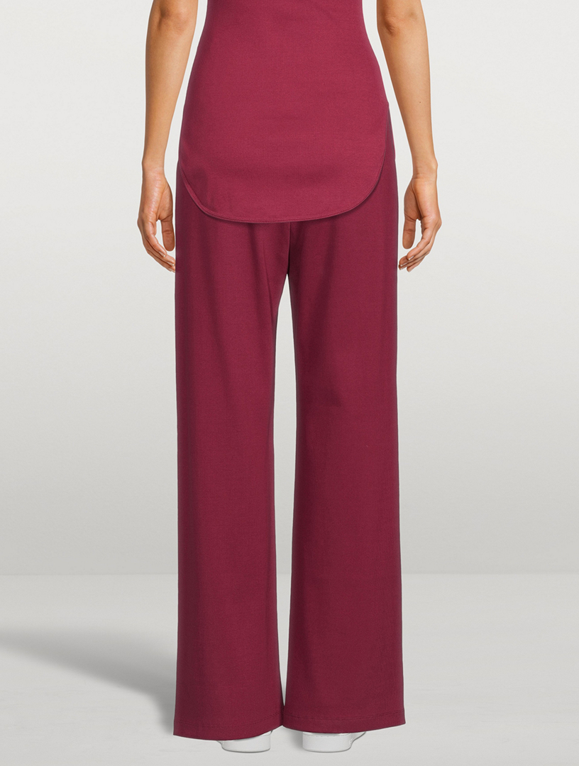 Organic Cotton Wide-Leg Leisure Pants