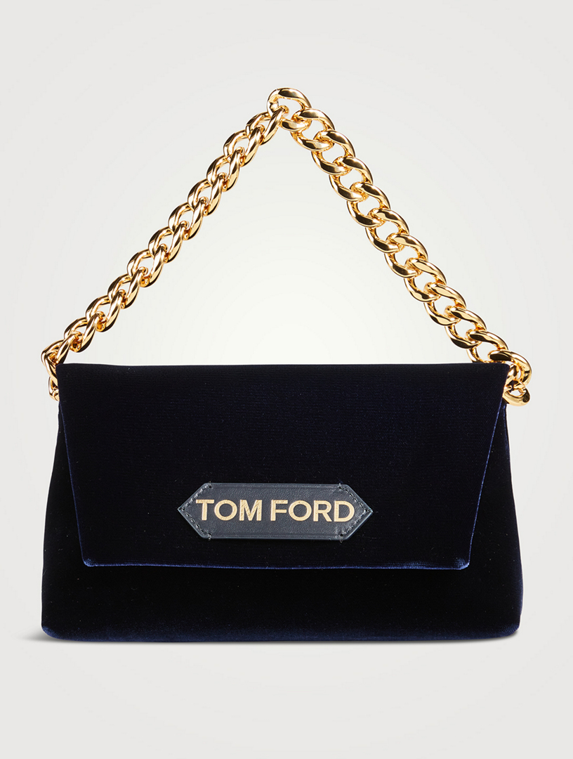 Tom Ford Tf Velvet Chain Bag In Black, ModeSens