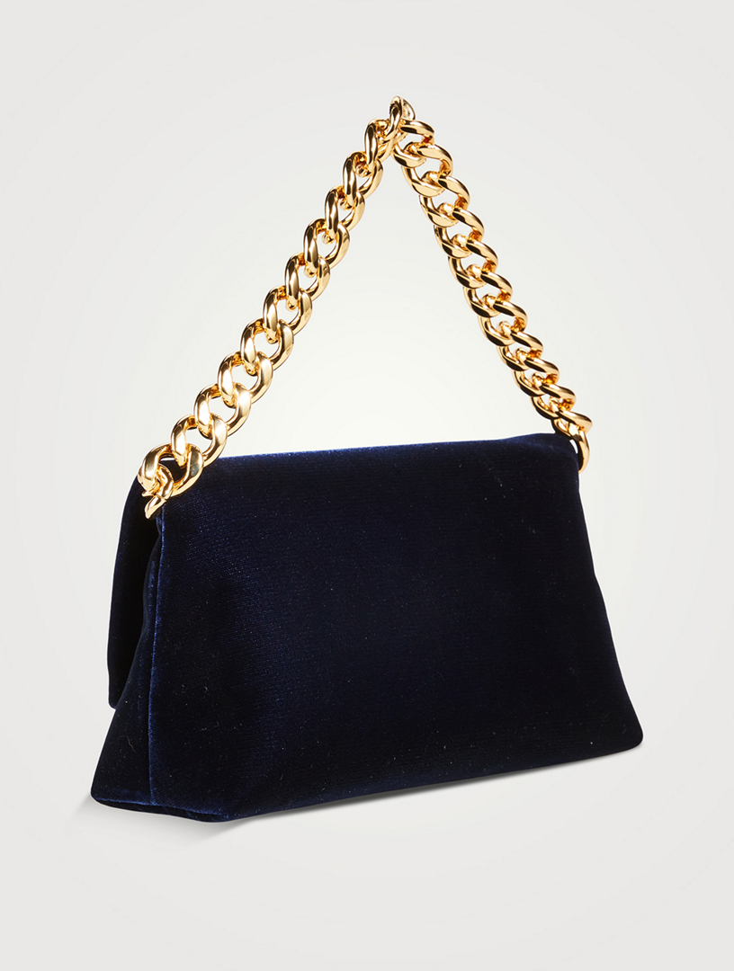 Chain Velvet Clutch Bag in Black - Tom Ford