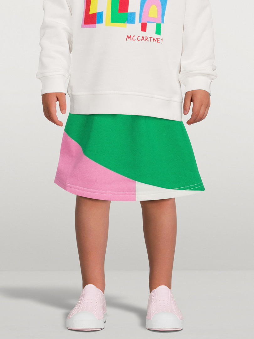 Cotton Colourblock Skirt
