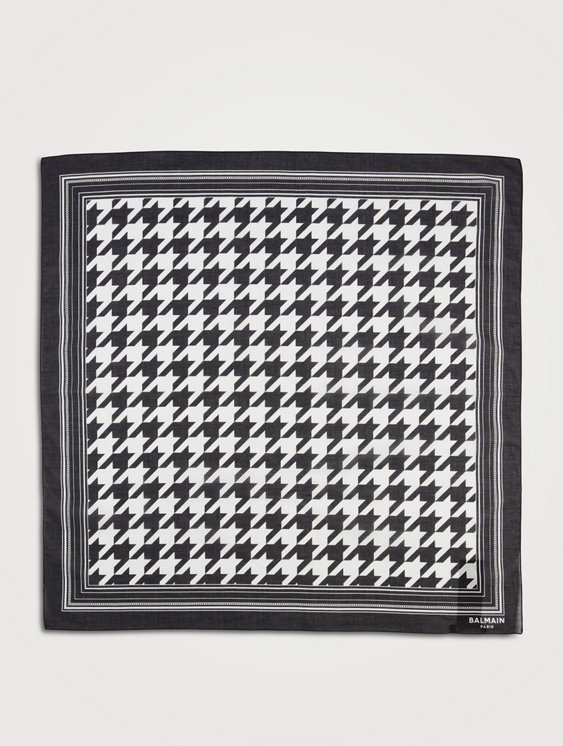 Bandana Scarf In Houndstooth