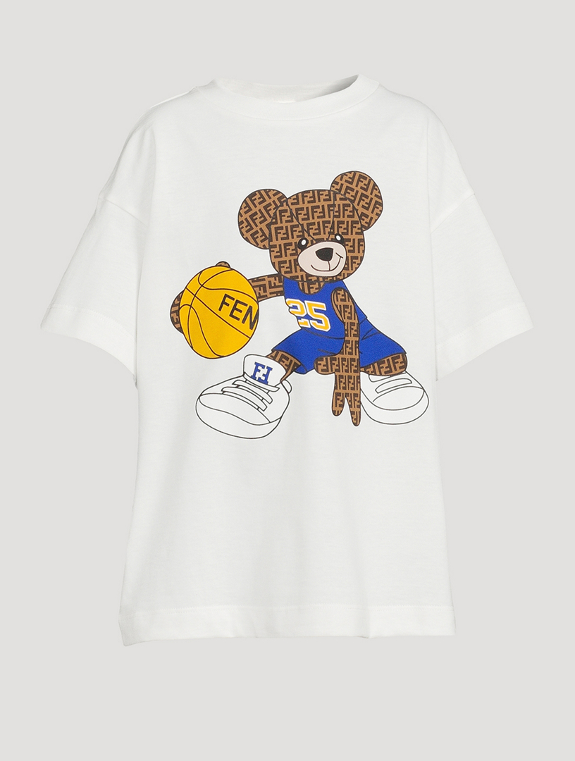 FENDI Kids Cotton Teddy T-Shirt | Holt Renfrew