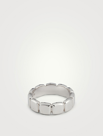 Cushion Sterling Silver Band