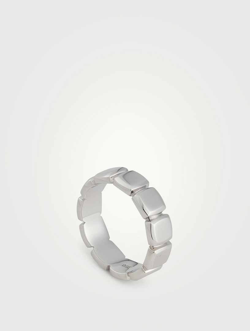 TOM WOOD Cushion Sterling Silver Band | Holt Renfrew