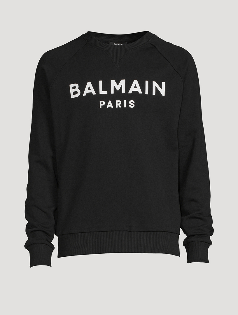 BALMAIN Sweatshirt With Metallic Logo | Holt Renfrew