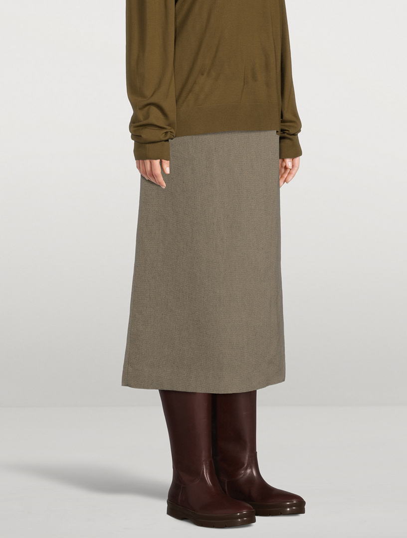 THE ROW Alma skirt ロングスカート　リネン THE ROW Alma skirt ロングスカート リネン