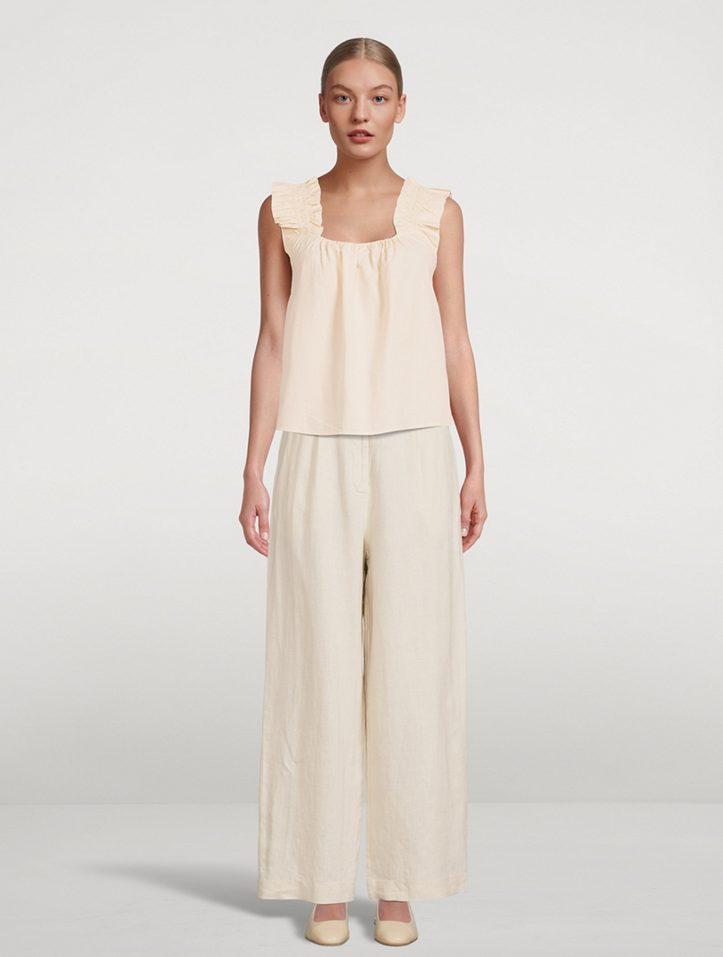 Gill Ruffled Tank Top