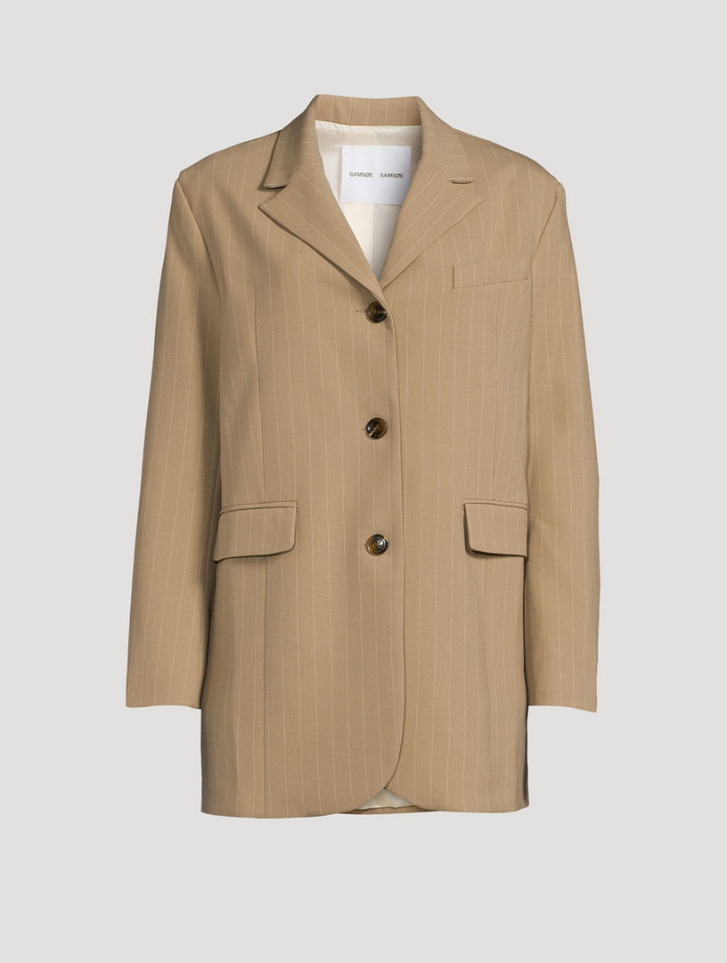 Frederika Blazer Pinstripe Print
