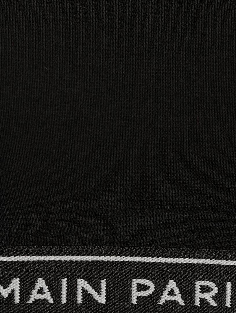 BALMAIN**Black Logo Sportsbra**$225