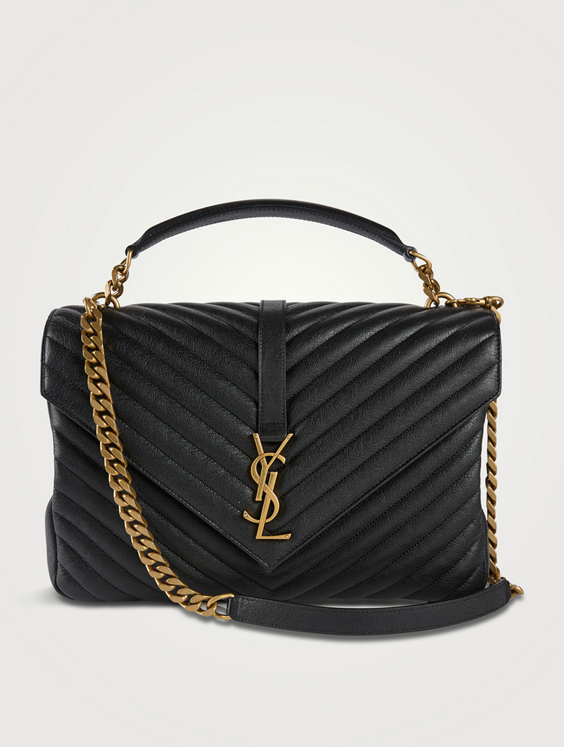 SAINT LAURENT Large College Quilted Leather Chain Bag Holt Renfrew