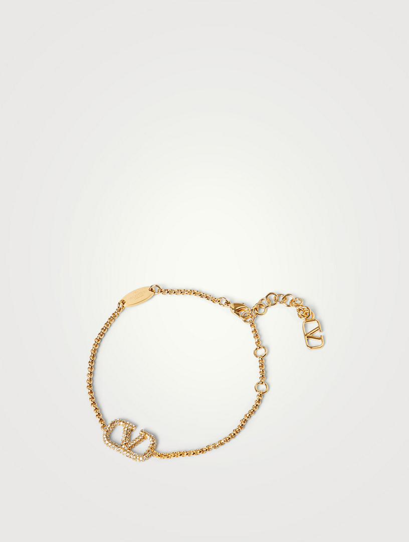 VLOGO Pavé Crystal Chain Bracelet