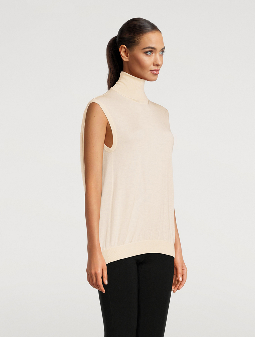 TOT ME Fine Merino Sleeveless Turtleneck Sweater Holt Renfrew