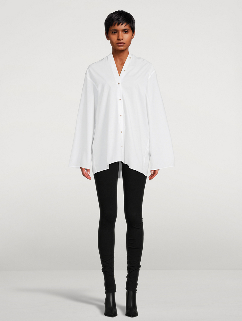 Organic Cotton Poplin Blouse