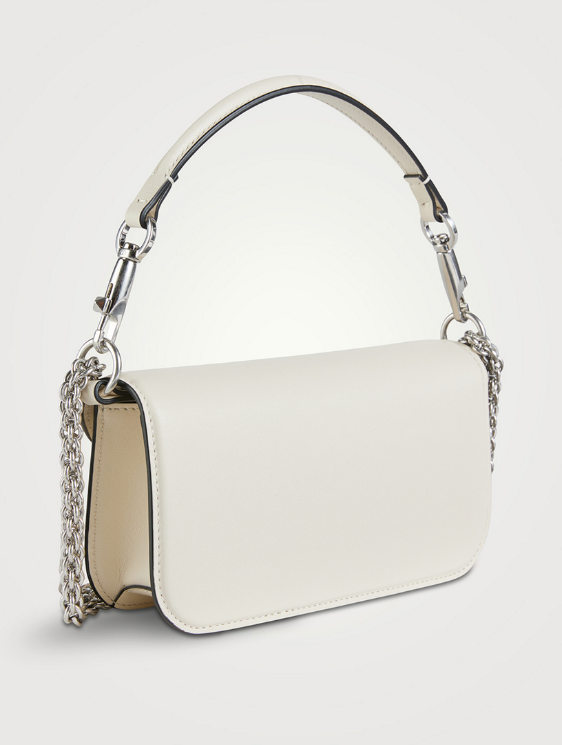 Small Locò Crystal-Embellished Leather Shoulder Bag