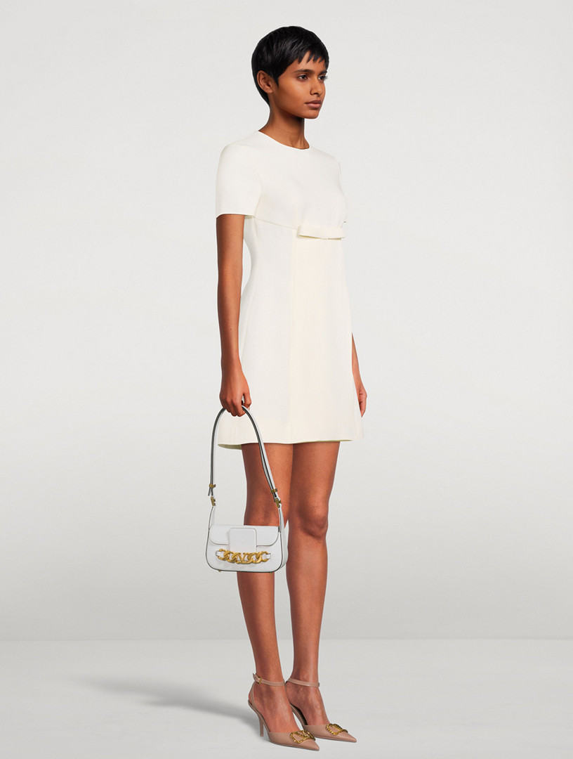 White V-Logo chain leather shoulder bag, Valentino Garavani