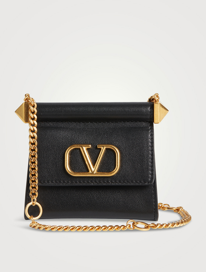 Valentino Garavani Mini Leather Locò Cross-body Bag - Black - One Size