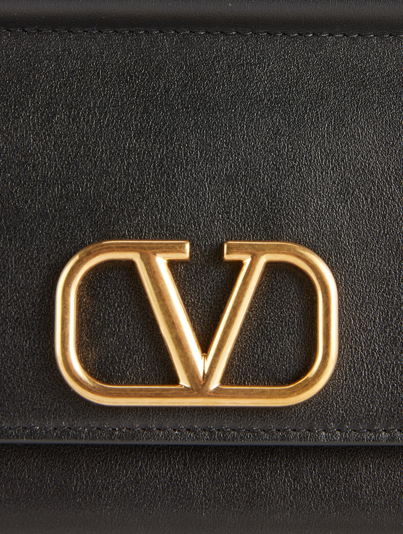 VLOGO Leather Crossbody Bag