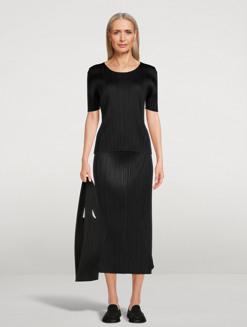 PLEATS PLEASE ISSEY MIYAKE Basics Scoop Neck T-Shirt | Holt Renfrew