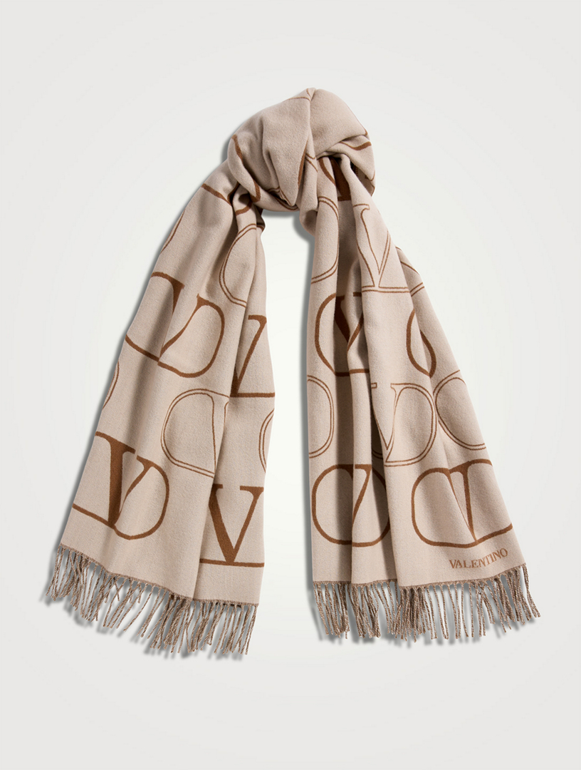VALENTINO GARAVANI VLOGO Wool And Cashmere Scarf Holt Renfrew